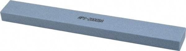 Norton - 80 Grit Aluminum Oxide Rectangular Polishing Stone - Medium Grade, 1" Wide x 8" Long x 1/2" Thick - Caliber Tooling