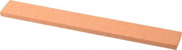 Norton - 150 Grit Aluminum Oxide Rectangular Polishing Stone - Very Fine Grade, 1" Wide x 8" Long x 1/4" Thick - Caliber Tooling