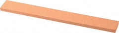 Norton - 150 Grit Aluminum Oxide Rectangular Polishing Stone - Very Fine Grade, 1" Wide x 8" Long x 1/4" Thick - Caliber Tooling