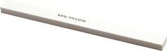 Made in USA - 320 Grit Aluminum Oxide Rectangular Polishing Stone - Extra Fine Grade, 1/2" Wide x 6" Long x 1/4" Thick - Caliber Tooling