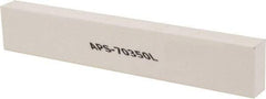 Made in USA - 320 Grit Aluminum Oxide Rectangular Polishing Stone - Extra Fine Grade, 1" Wide x 6" Long x 1/2" Thick - Caliber Tooling