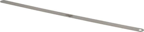 Starrett - 0.0025 Inch Thick x 1/2 Inch Wide x 12 Inch Leaf Length, Parallel Feeler Gage - Tempered Steel - Caliber Tooling