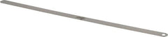 Starrett - 0.0025 Inch Thick x 1/2 Inch Wide x 12 Inch Leaf Length, Parallel Feeler Gage - Tempered Steel - Caliber Tooling