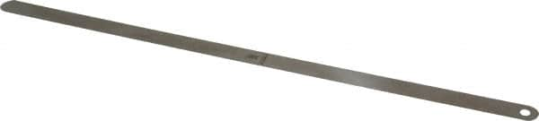 Starrett - 0.004 Inch Thick x 1/2 Inch Wide x 12 Inch Leaf Length, Parallel Feeler Gage - Tempered Steel - Caliber Tooling