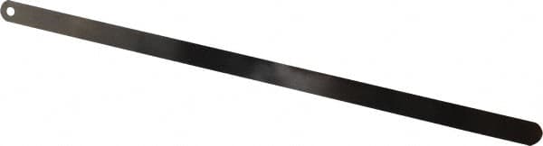 Starrett - 0.006 Inch Thick x 1/2 Inch Wide x 12 Inch Leaf Length, Parallel Feeler Gage - Tempered Steel - Caliber Tooling