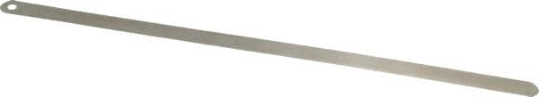 Starrett - 0.008 Inch Thick x 1/2 Inch Wide x 12 Inch Leaf Length, Parallel Feeler Gage - Tempered Steel - Caliber Tooling