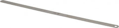 Starrett - 0.011 Inch Thick x 1/2 Inch Wide x 12 Inch Leaf Length, Parallel Feeler Gage - Tempered Steel - Caliber Tooling