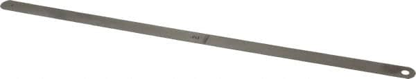 Starrett - 0.013 Inch Thick x 1/2 Inch Wide x 12 Inch Leaf Length, Parallel Feeler Gage - Tempered Steel - Caliber Tooling