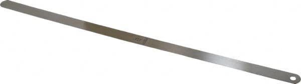 Starrett - 0.022 Inch Thick x 1/2 Inch Wide x 12 Inch Leaf Length, Parallel Feeler Gage - Tempered Steel - Caliber Tooling