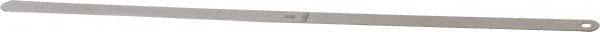 Starrett - 0.026 Inch Thick x 1/2 Inch Wide x 12 Inch Leaf Length, Parallel Feeler Gage - Tempered Steel - Caliber Tooling