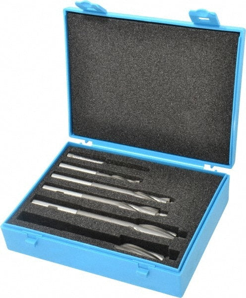 Made in USA - 3 to 10mm Socket Head Cap Screw Compatible, High Speed Steel, Solid Pilot Counterbore Set - Caliber Tooling