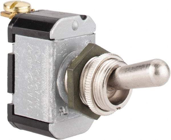 Eaton Cutler-Hammer - SPST Heavy Duty Off-On Toggle Switch - Screw Terminal, Bat Handle Actuator, 1/2 hp at 50 VAC hp, 125/250 VAC & 28 VDC - Caliber Tooling