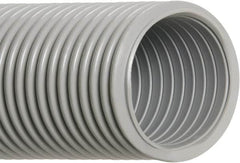 Hi-Tech Duravent - 2-1/2" ID, 16 Hg Vac Rating, 12 psi, EVA Vacuum & Duct Hose - 25' Long, Gray, 4-3/4" Bend Radius, -65 to 140°F - Caliber Tooling