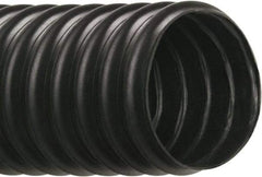 Hi-Tech Duravent - 6" ID, 10 Hg Vac Rating, 4 psi, Thermoplastic Vacuum & Duct Hose - 25' Long, Black, 5-1/4" Bend Radius, -40 to 250°F - Caliber Tooling