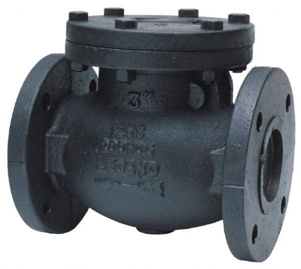 Legend Valve - 3" Cast Iron Check Valve - Inline, Flanged - Caliber Tooling