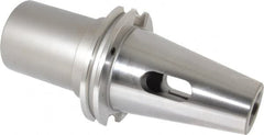 Accupro - CAT50 Outside Taper, 5MT Inside Taper, CAT to Morse Taper Adapter - 4.13" Projection, 2.76" Nose Diam, Through Coolant - Exact Industrial Supply