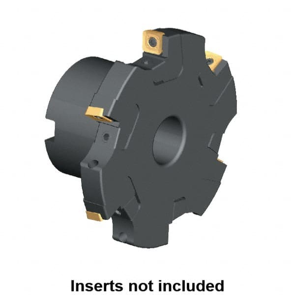 Kennametal - Shell Mount Connection, 0.461" Cutting Width, 1.2564" Depth of Cut, 125mm Cutter Diam, 1.2598" Hole Diam, 8 Tooth Indexable Slotting Cutter - KSSM Toolholder, SD.T 1204.. Insert, Left Hand Cutting Direction - Caliber Tooling