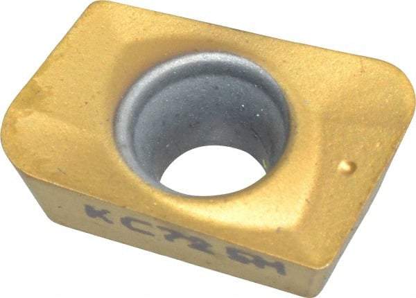 Kennametal - ADKT16224 LC Grade KC725M Carbide Milling Insert - TiN/TiCN/TiN Finish, 0.1378" Thick, 1.6mm Corner Radius - Caliber Tooling