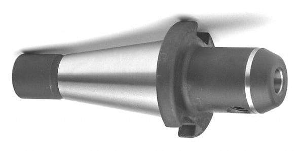 Accupro - NMTB50 Taper Shank 1-1/2" Hole End Mill Holder/Adapter - 3" Nose Diam, 4" Projection, 1-8 Drawbar, Through-Spindle Coolant - Exact Industrial Supply