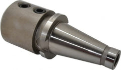 Accupro - NMTB50 Taper Shank 2" Hole End Mill Holder/Adapter - 3-3/4" Nose Diam, 119.12mm Projection, 1-8 Drawbar, Through-Spindle Coolant - Exact Industrial Supply