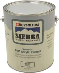 Rust-Oleum - 1 Gal Semi Gloss Safety Red Acrylic Enamel - 180 to 545 Sq Ft/Gal Coverage, <0 g/L VOC Content, Direct to Metal - Caliber Tooling