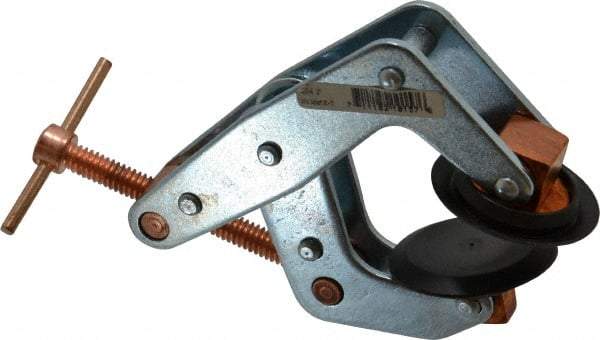 Kant Twist - 800 Lb, 1-3/4" Max Opening, 1-1/8" Open Throat Depth, 1-1/4" Closed Throat Depth, Cantilever Clamp - High Tensile Steel Jaw, T-Handle, 3-1/2" OAL, 3-1/4" Max Width - Caliber Tooling