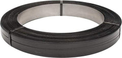 Made in USA - 1,334' Long x 3/4" Wide, Oscillated Coil Steel Strapping - 3,250 Lb Capacity, 0.031" Thick - Caliber Tooling