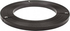 Made in USA - 851' Long x 1-1/4" Wide, Ribbon Wound Coil Steel Strapping - 5,250 Lb Capacity, 0.029" Thick - Caliber Tooling