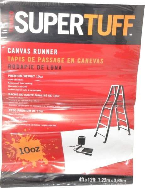 TRIMACO - Extra Heavyweight 10 oz Canvas Drop Cloth - 12' x 4' - Caliber Tooling