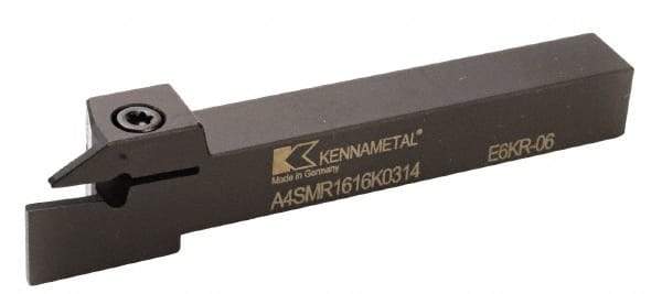 Kennametal - 0.8661" Max Depth of Cut, 5mm Min Groove Width, 170mm OAL, Right Hand Indexable Grooving Cutoff Toolholder - 32mm Shank Height x 63/64" Shank Width, A4..05.. Insert Style, A4SM Toolholder Style, Series A4 - Caliber Tooling