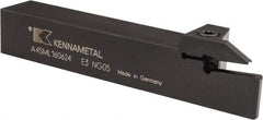 Kennametal - External Thread, 0.94" Max Depth of Cut, 6mm Min Groove Width, 6" OAL, Left Hand Indexable Grooving Cutoff Toolholder - 1" Shank Height x 1" Shank Width, A4..06.. Insert Style, A4SM Toolholder Style, Series A4 - Caliber Tooling