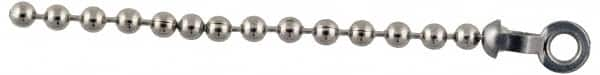 Made in USA - 13/32 Inch Long Stainless Steel End Coupling - For Trade Size Number 6 Ball Chains - Caliber Tooling