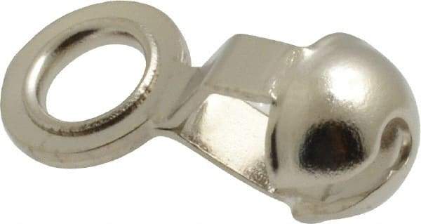 Made in USA - 11/16 Inch Long Nickel Plated Brass End Coupling - For Trade Size Number 13 Ball Chains - Caliber Tooling