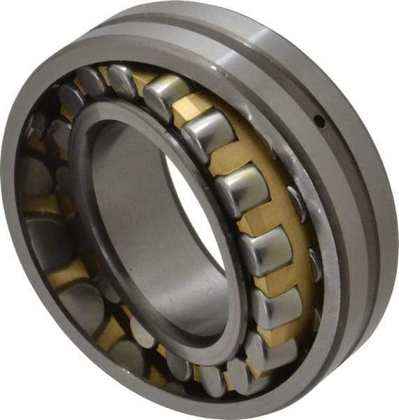 Value Collection - 1.9685" Bore Diam, 18,200 Lbs. Dynamic Capacity, Straight Spherical Roller Bearing - 3.5433" Outside Diam, 21,800 Lbs. Static Capacity, 0.9055" Thick - Caliber Tooling