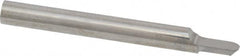 Accupro - 5/32" Shank Diam, 1-1/2" OAL, 5/32" Cut Diam, Ball Engraving Cutter - 3/16" LOC, 1 Flute, Right Hand Cut, Micrograin Solid Carbide, Uncoated - Caliber Tooling