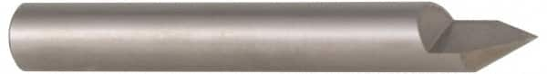 Accupro - 60° Incl Angle, 5/16" Shank Diam, 2" OAL, 5/16" Cut Diam, Conical Engraving Cutter - 3/8" LOC, 1 Flute, Right Hand Cut, Micrograin Solid Carbide, Uncoated - Caliber Tooling