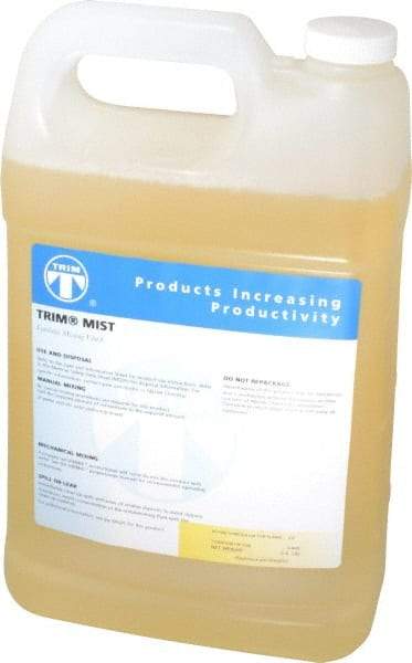 Master Fluid Solutions - Trim Mist, 1 Gal Bottle Cutting & Grinding Fluid - Synthetic, For Milling - Caliber Tooling