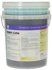 Master Fluid Solutions - Trim E206, 1 Gal & 5 Gal Bottle/Pail Cutting & Cleaning Fluid - Water Soluble - Caliber Tooling