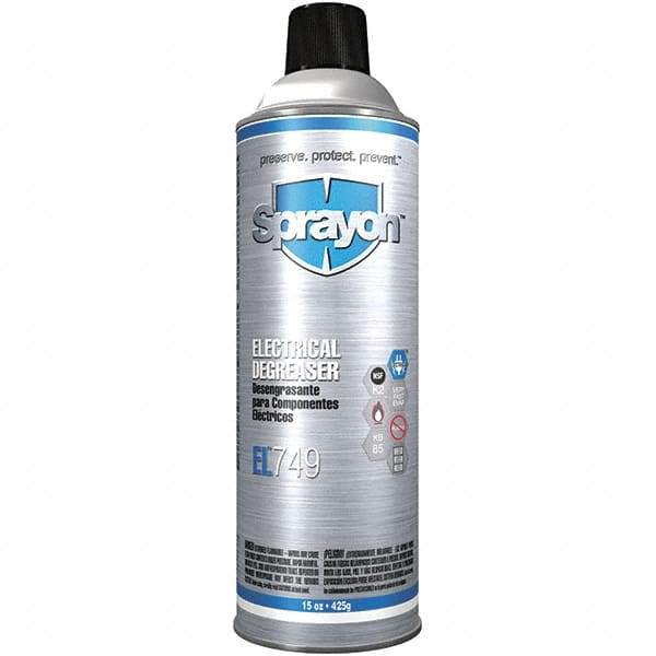 Sprayon - 15 oz Aerosol Cleaner/Degreaser - Aerosol, Alkaline, Unscented - Caliber Tooling