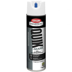 Krylon - 20 fl oz White Marking Paint - 50 to 60 Sq Ft Coverage, Solvent-Based Formula - Caliber Tooling