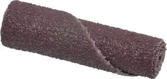 Standard Abrasives - 3/4" Max Roll Diam x 1-1/2" OAL, 60 Grit Aluminum Oxide Straight Cartridge Roll - 1/4" Pilot Hole Diam, Medium Grade - Caliber Tooling