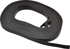 Mag-Mate - 100' Long x 1/2" Wide x 1/32" Thick Flexible Magnetic Strip - 4 Lb Max Pull Force, 2 Linear Ft/Lb Magnetic Pull Force, Plain Back - Caliber Tooling