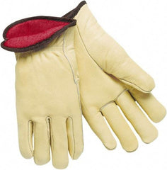 MCR Safety - Size S General Protection Work Gloves - For Work & Driver, Uncoated, Natural/Red, Paired - Caliber Tooling