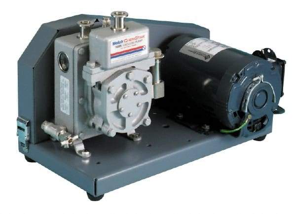 Welch Vacuum - 1 hp Rotary Vane Vaccum Pump - 115/230 Volts, 10.6 CFM, 20" Long x 14.1" Wide x 15.4" High - Caliber Tooling