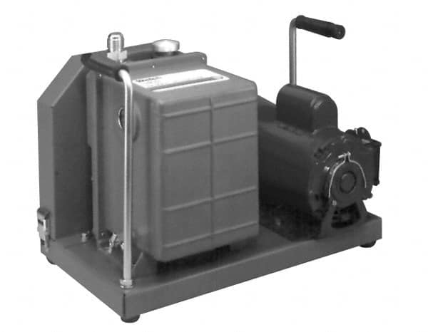 Welch Vacuum - 1 hp Rotary Vane Vaccum Pump - 115/230 Volts, 10.6 CFM, 20" Long x 14.1" Wide x 15.4" High - Caliber Tooling