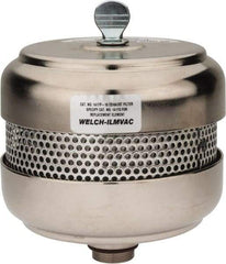 Welch Vacuum - Standard Open Exhaust Filter - For Use with 1402, 1376, 8920 & 8925, 5" Diam x 6-1/4" High - Caliber Tooling