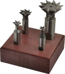 Value Collection - Dovetail Cutter Sets Included Angle: 45 Minimum Cutting Diameter (Inch): 3/8 - Caliber Tooling