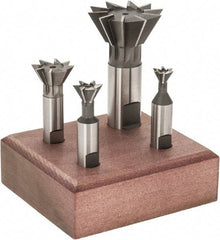 Value Collection - Dovetail Cutter Sets Included Angle: 60 Minimum Cutting Diameter (Inch): 3/8 - Caliber Tooling