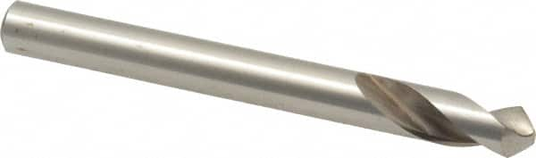 Interstate - 1/4" Body Diam, 90°, 2-1/2" OAL, High Speed Steel Spotting Drill - Caliber Tooling