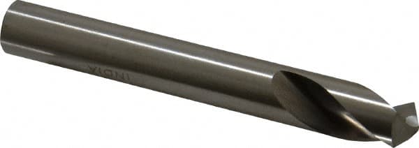 Interstate - 1/2" Body Diam, 120°, 3-3/4" OAL, High Speed Steel Spotting Drill - Caliber Tooling